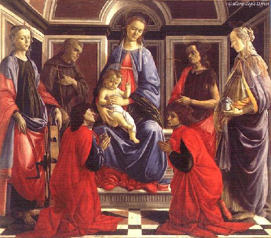 BOTTICELLI, Sandro San Ambrogio Altarpiece France oil painting art